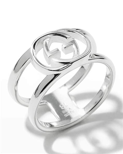 gucci interlocking g ring thin|gucci heart and cross ring.